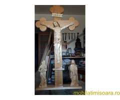 Troite din lemn sculptate manual