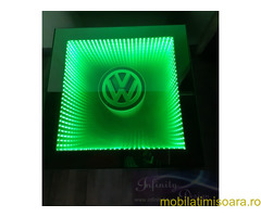 Masă 3D logo VW, măsuță living, masuta cafea